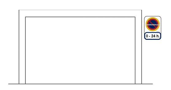 Baixa d'un gual degut al tancament d'un negoci